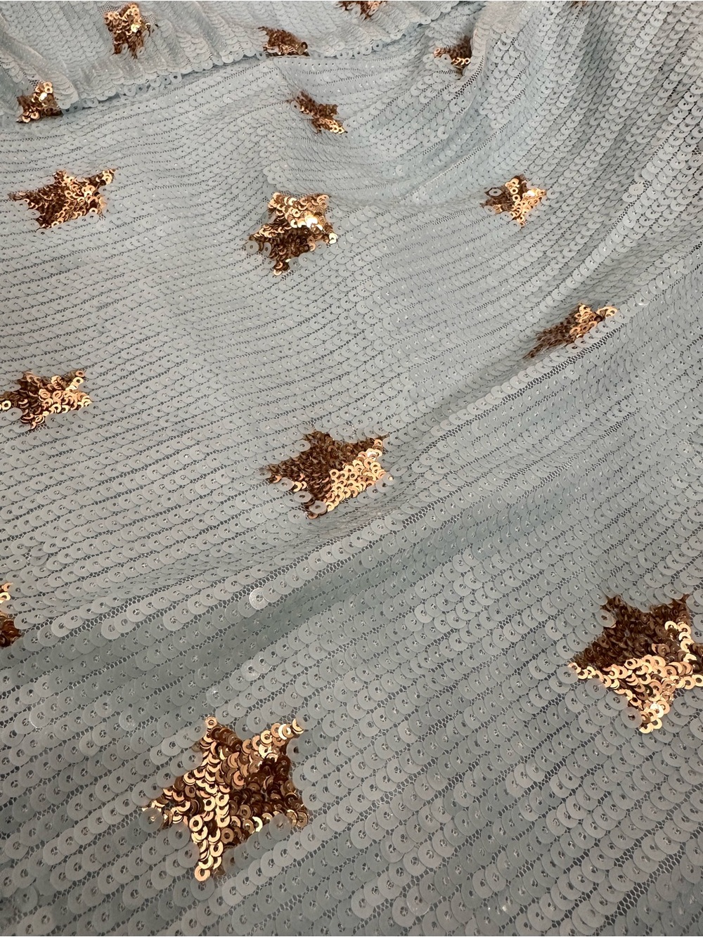Superdown REVOLVE  Dina Light Blue Sequins Star-Embellished Mini Dres. Party. S - Picture 9 of 16